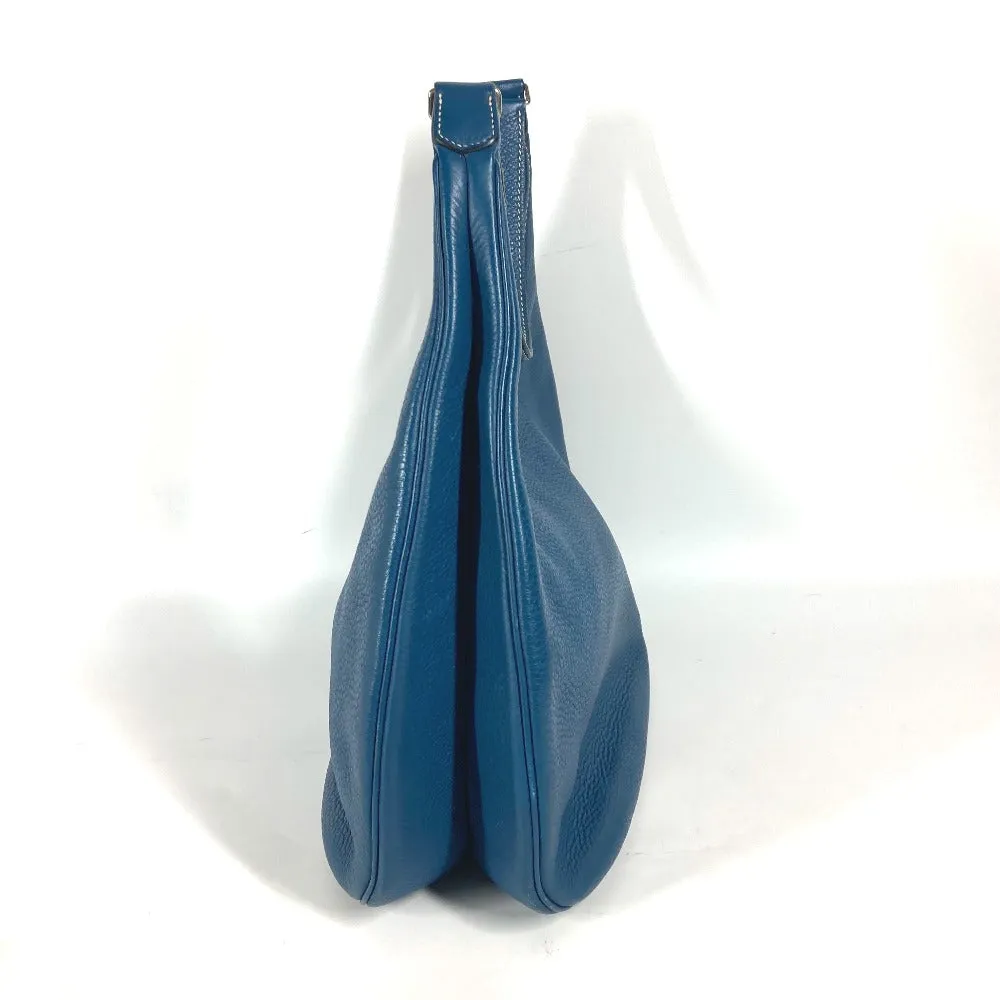 HERMES Shoulder Bag Taurillon Clemence blue Gao