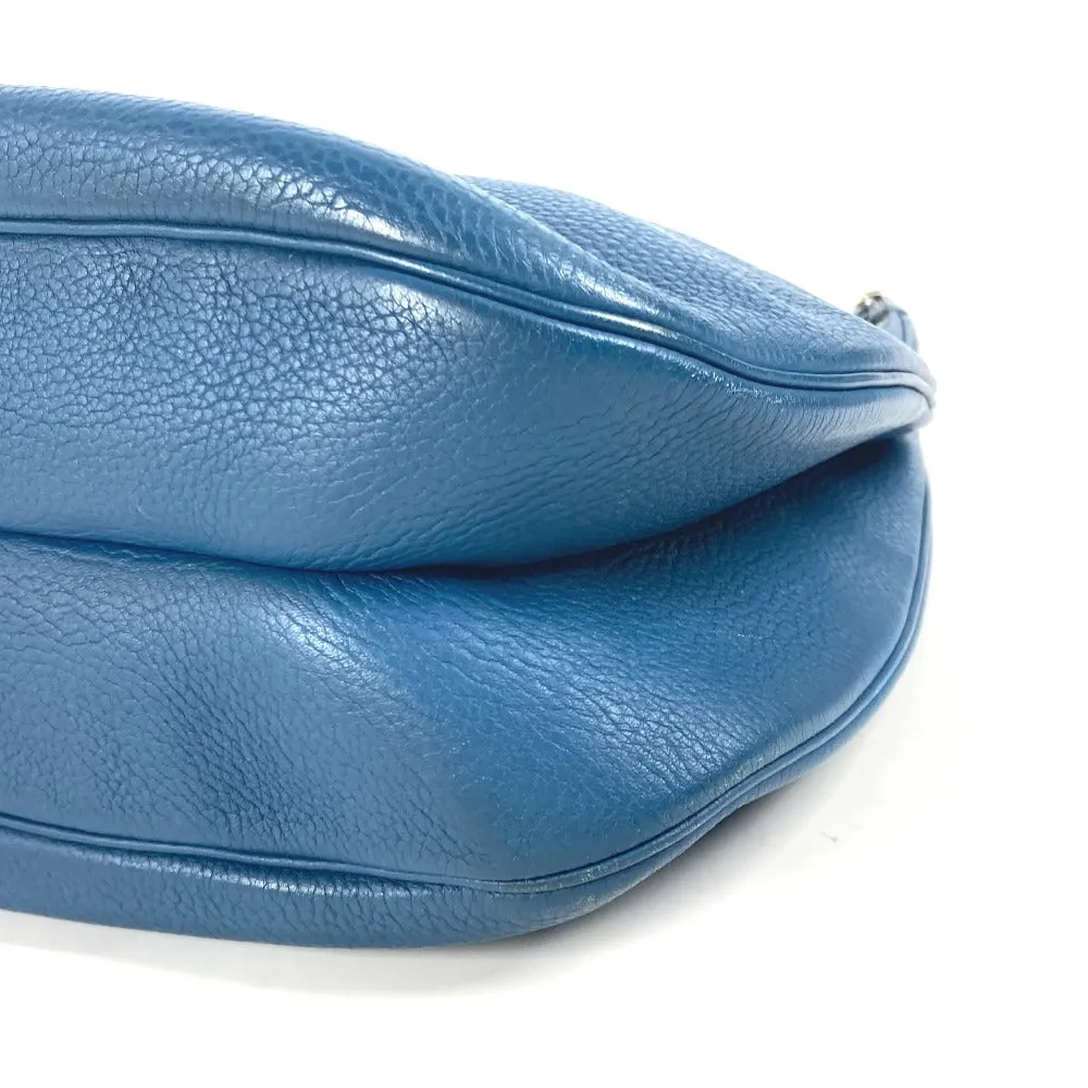 HERMES Shoulder Bag Taurillon Clemence blue Gao