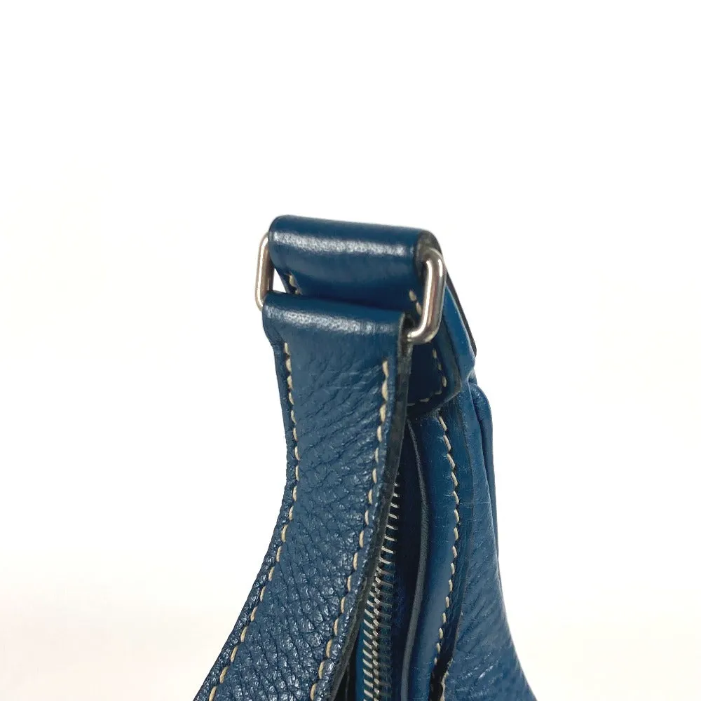 HERMES Shoulder Bag Taurillon Clemence blue Gao