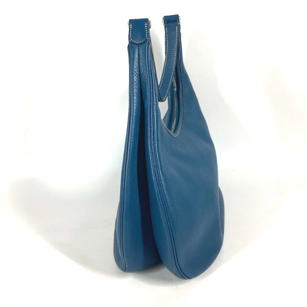 HERMES Shoulder Bag Taurillon Clemence blue Gao