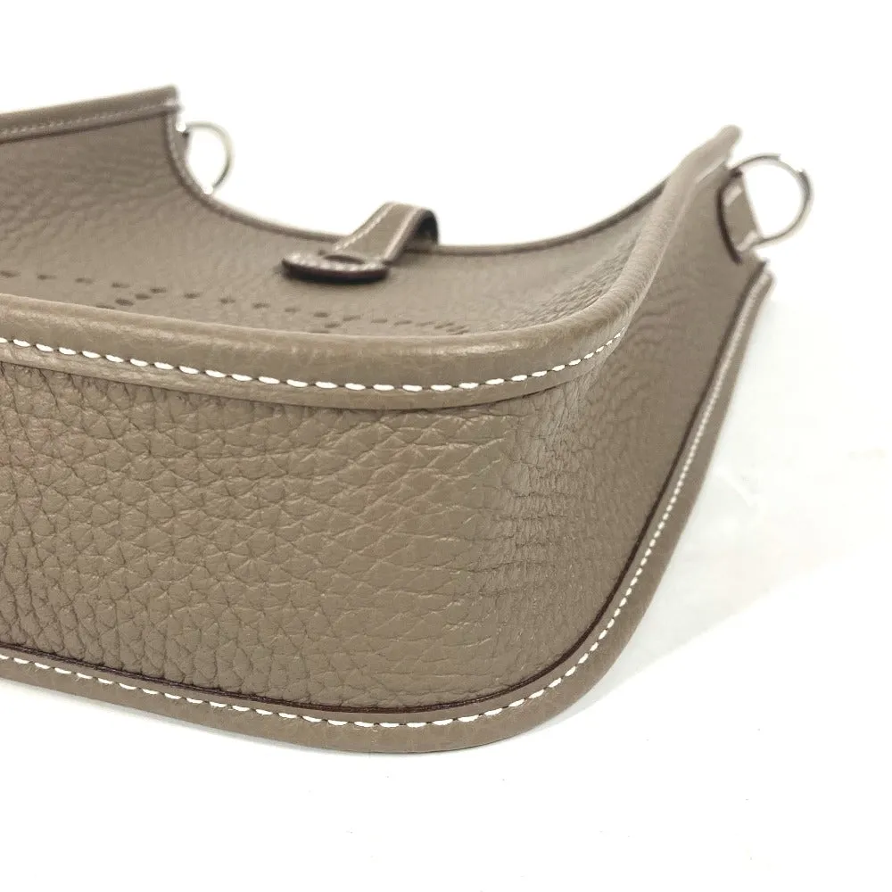 HERMES Shoulder Bag Taurillon Clemence Navy Evelyn TPM Amazone