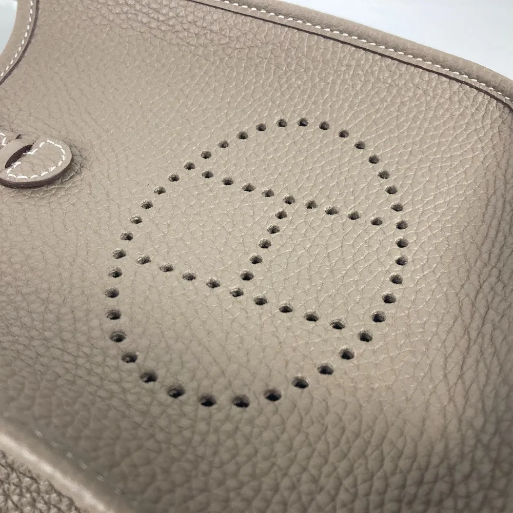 HERMES Shoulder Bag Taurillon Clemence Navy Evelyn TPM Amazone