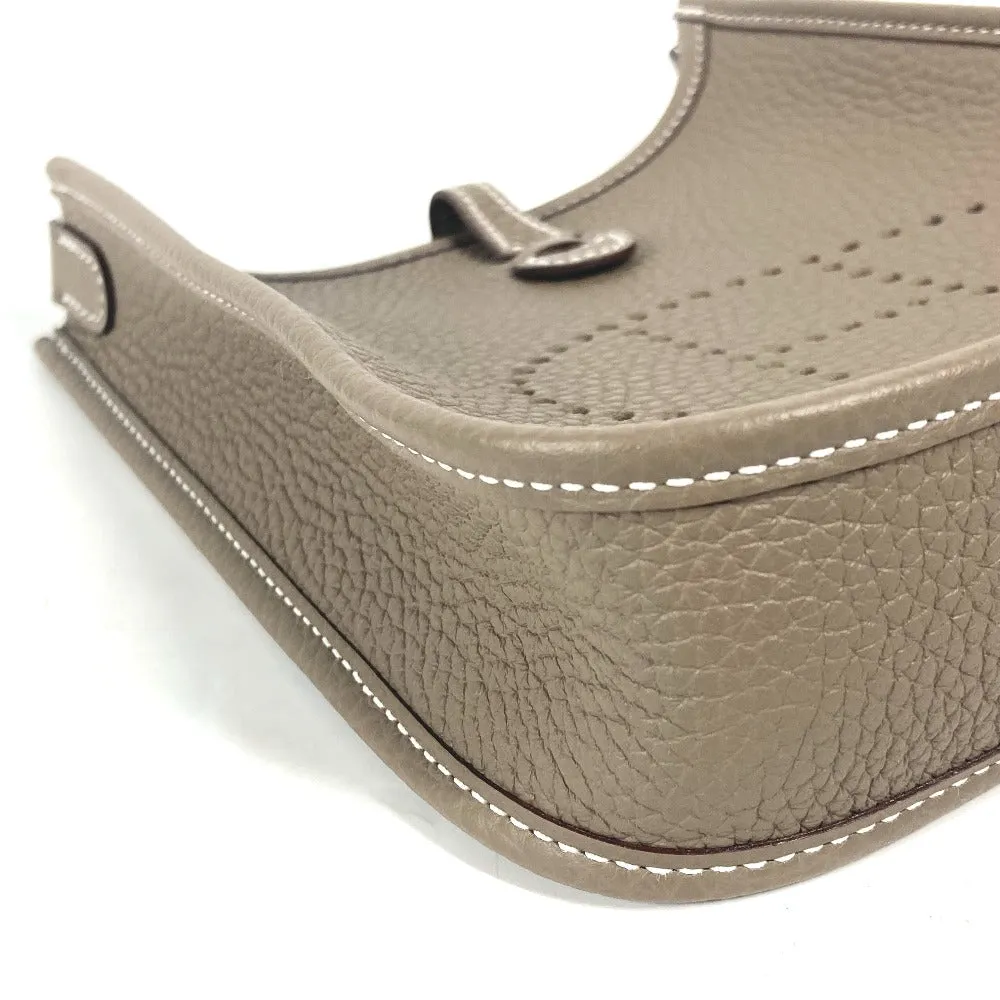 HERMES Shoulder Bag Taurillon Clemence Navy Evelyn TPM Amazone
