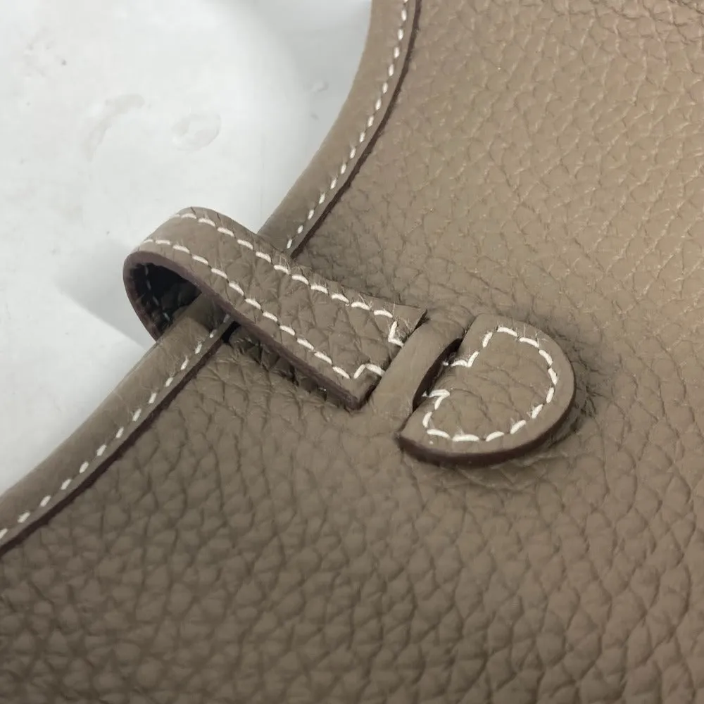 HERMES Shoulder Bag Taurillon Clemence Navy Evelyn TPM Amazone
