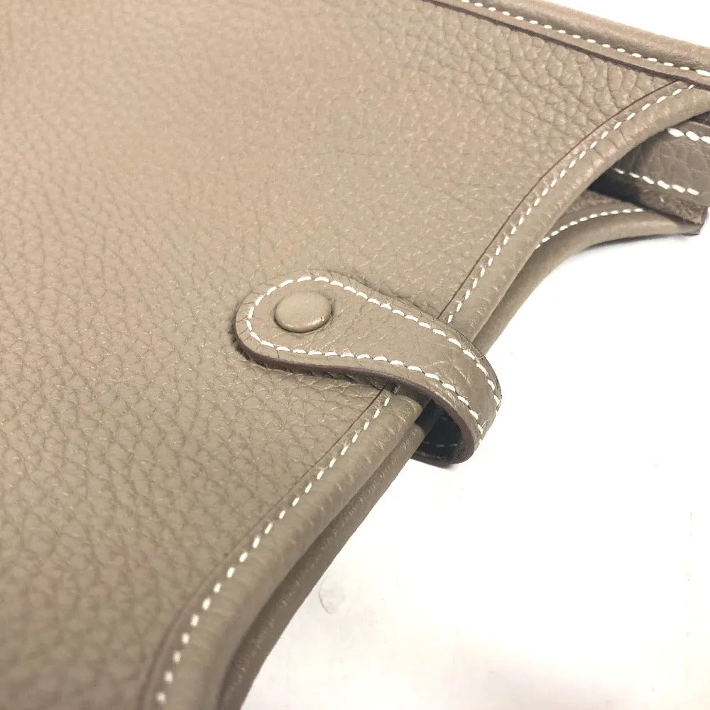 HERMES Shoulder Bag Taurillon Clemence Navy Evelyn TPM Amazone