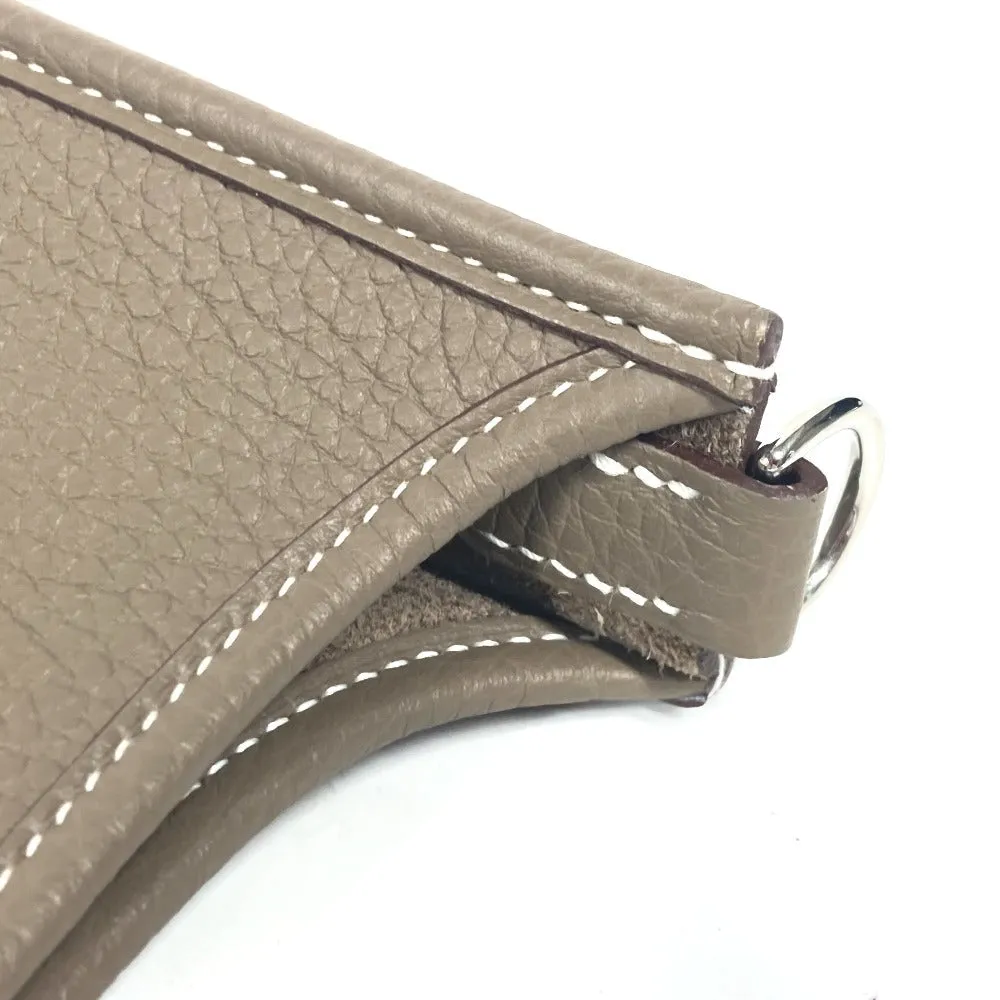 HERMES Shoulder Bag Taurillon Clemence Navy Evelyn TPM Amazone