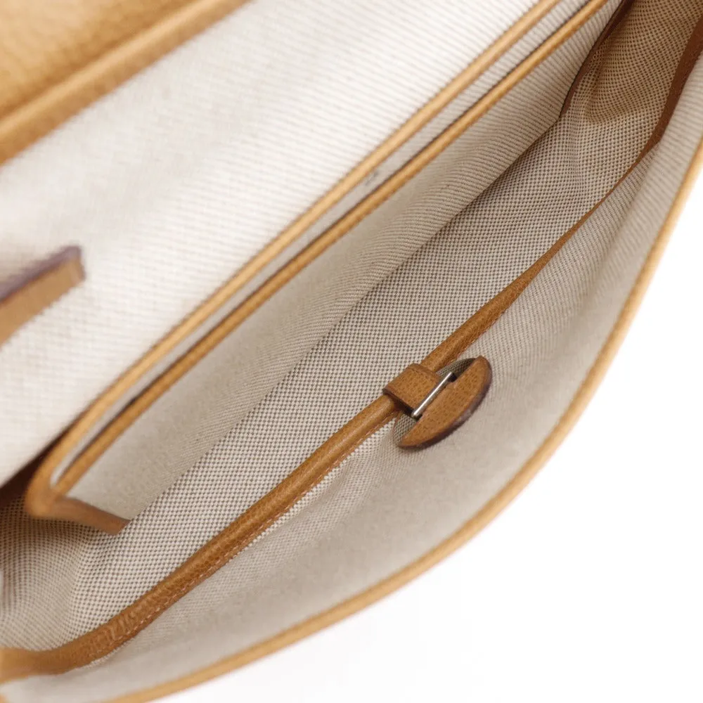 HERMES Shoulder Bag Toile H, Vache Lige Brown Sac Colorado MM Women Used