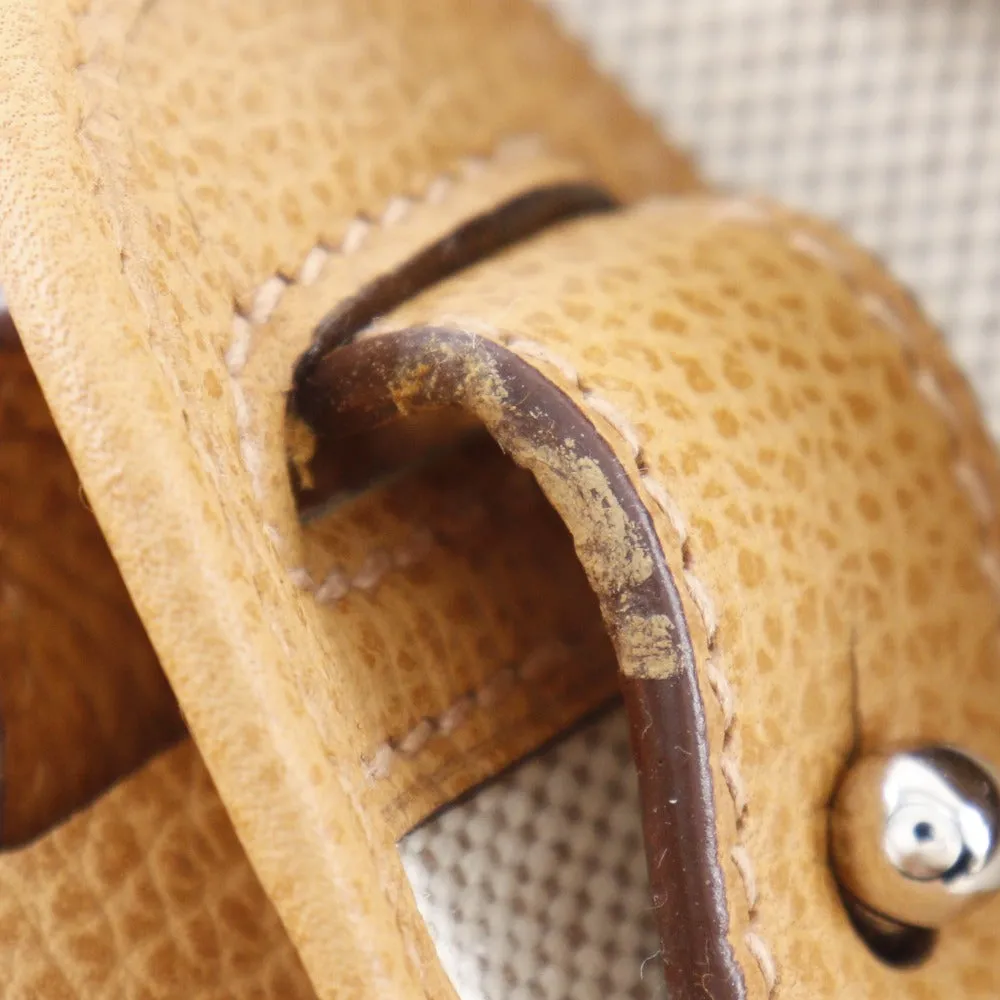 HERMES Shoulder Bag Toile H, Vache Lige Brown Sac Colorado MM Women Used