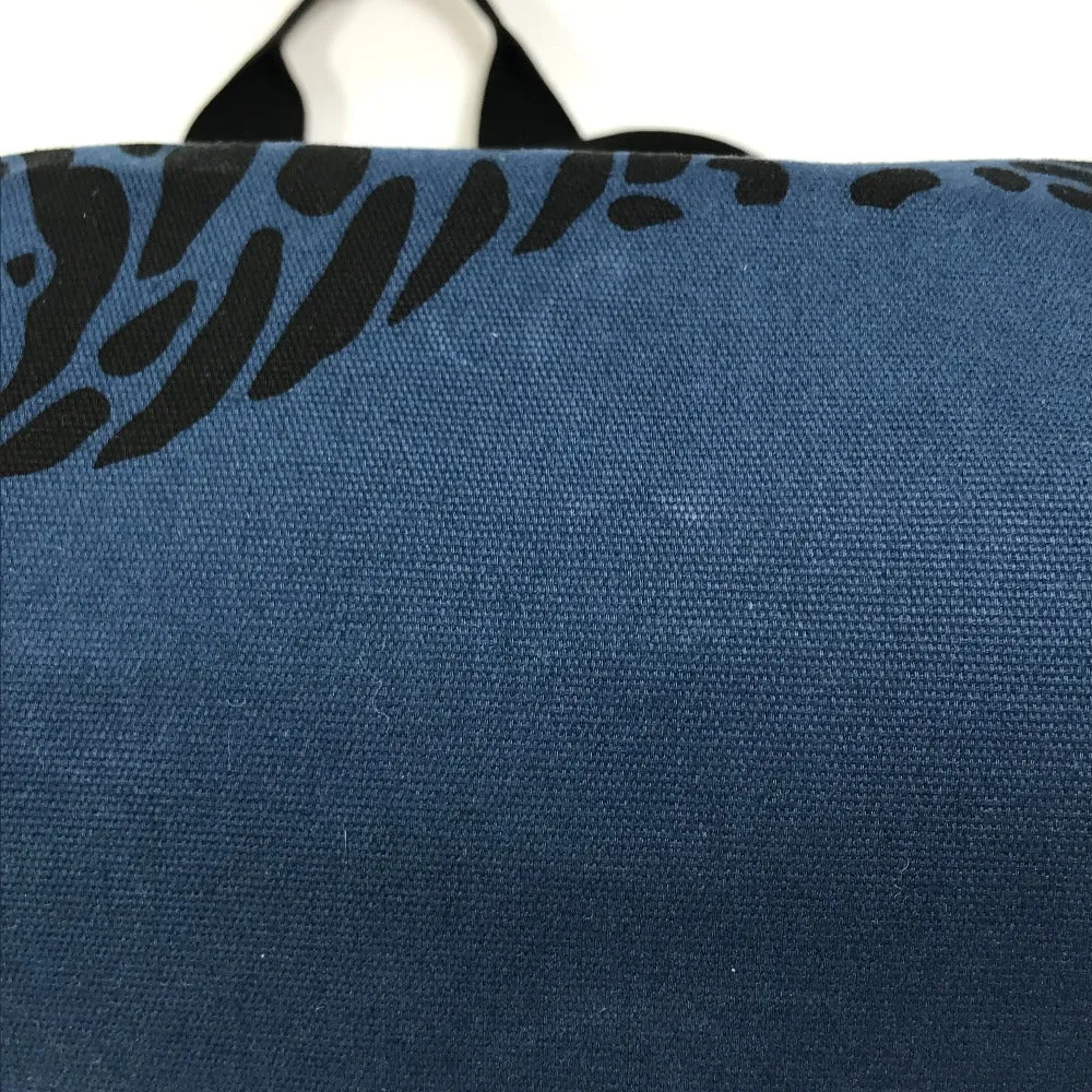HERMES Tote Bag canvas Navy Shoulder Bag Shoulder Bag Leopard leopard leopard