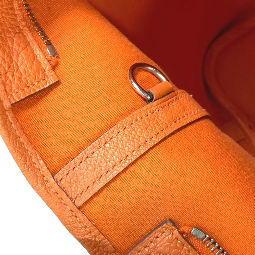 HERMES Tote Bag Towar Officier Orange Shoulder Bag Shoulder Bag Garden Zip PM Women Used