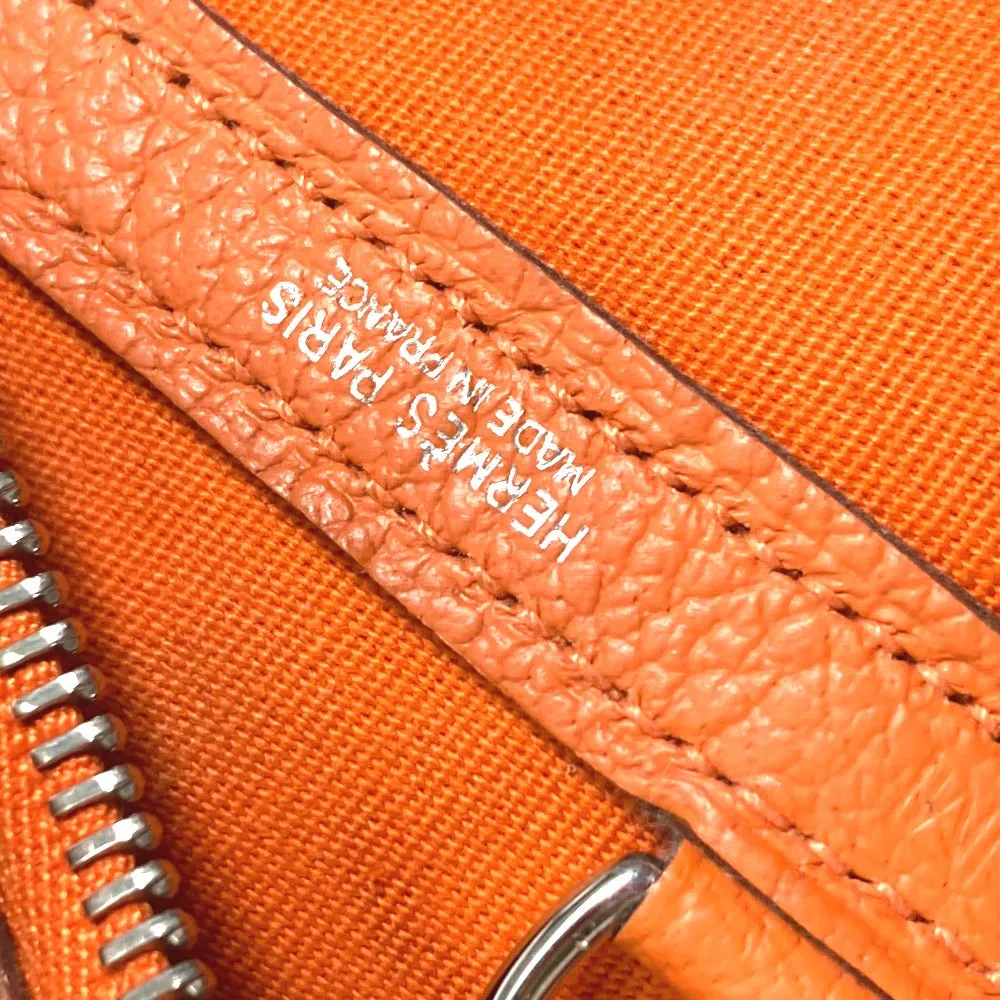 HERMES Tote Bag Towar Officier Orange Shoulder Bag Shoulder Bag Garden Zip PM Women Used