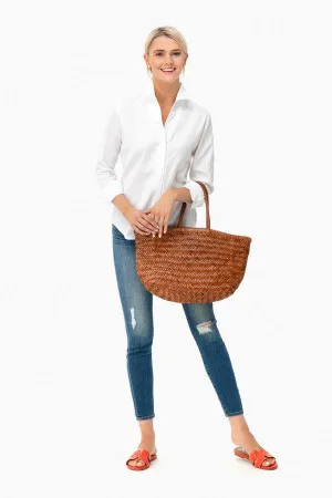 Italy Full Grain Leather Soft Woven Triple Jump Bamboo Style HandBag, Handcrafted Ladies Bag, Basket Bag, Coffee, Black, Brown