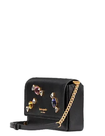 Kate Spade New York Gala Stone Embellished Flap Chain Wallet