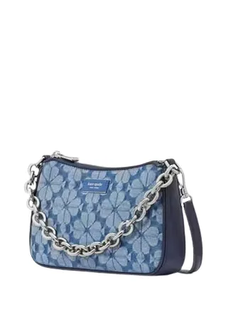 Kate Spade New York Jolie Spade Flower Jacquard Denim Small Convertible Crossbody