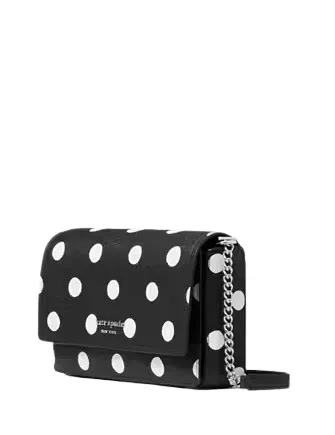 Kate Spade New York Morgan Sunshine Dot Faux Leather Flap Chain Wallet