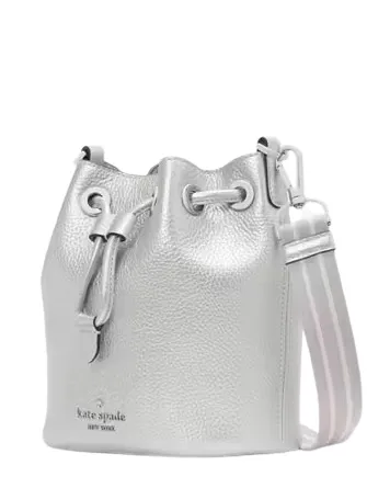 Kate Spade New York Rosie Metallic Small Bucket Bag