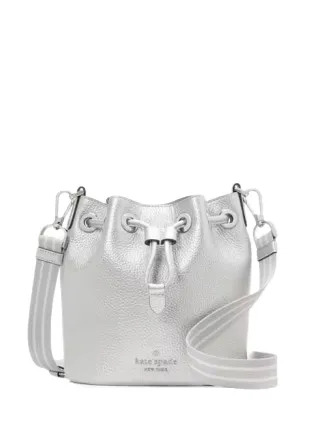 Kate Spade New York Rosie Metallic Small Bucket Bag