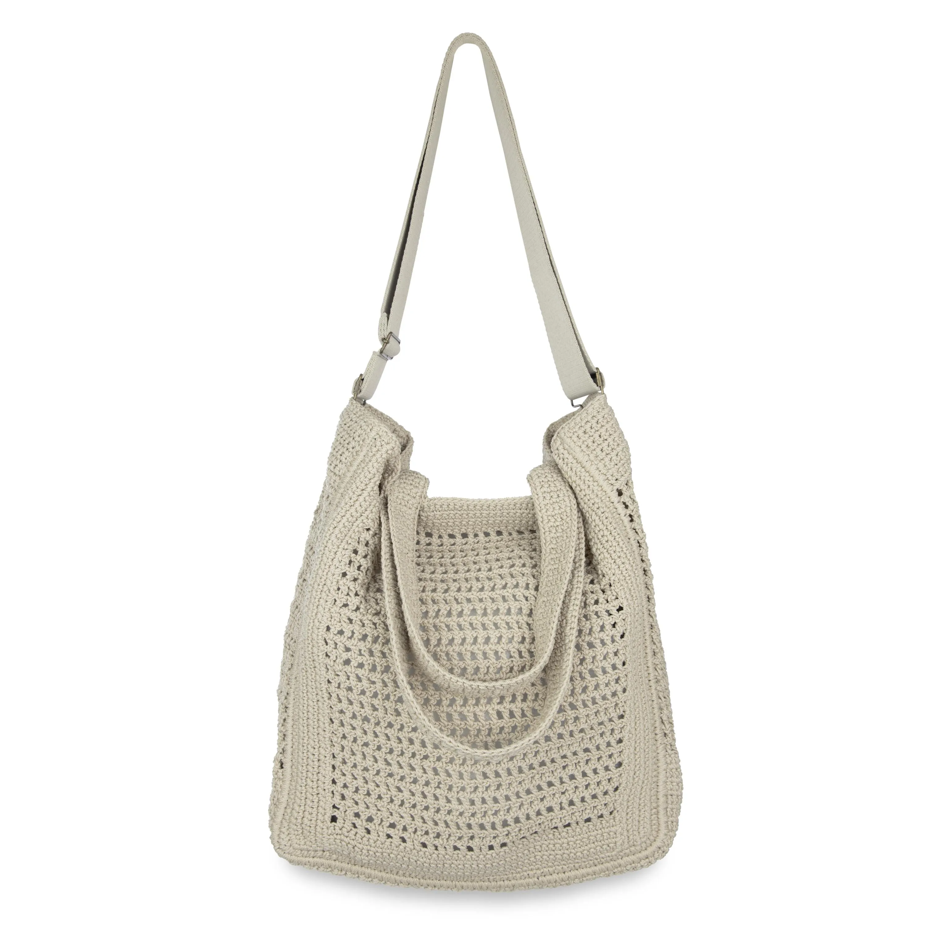 Lanie Market Tote - Hand Crochet - Ecru The Sak