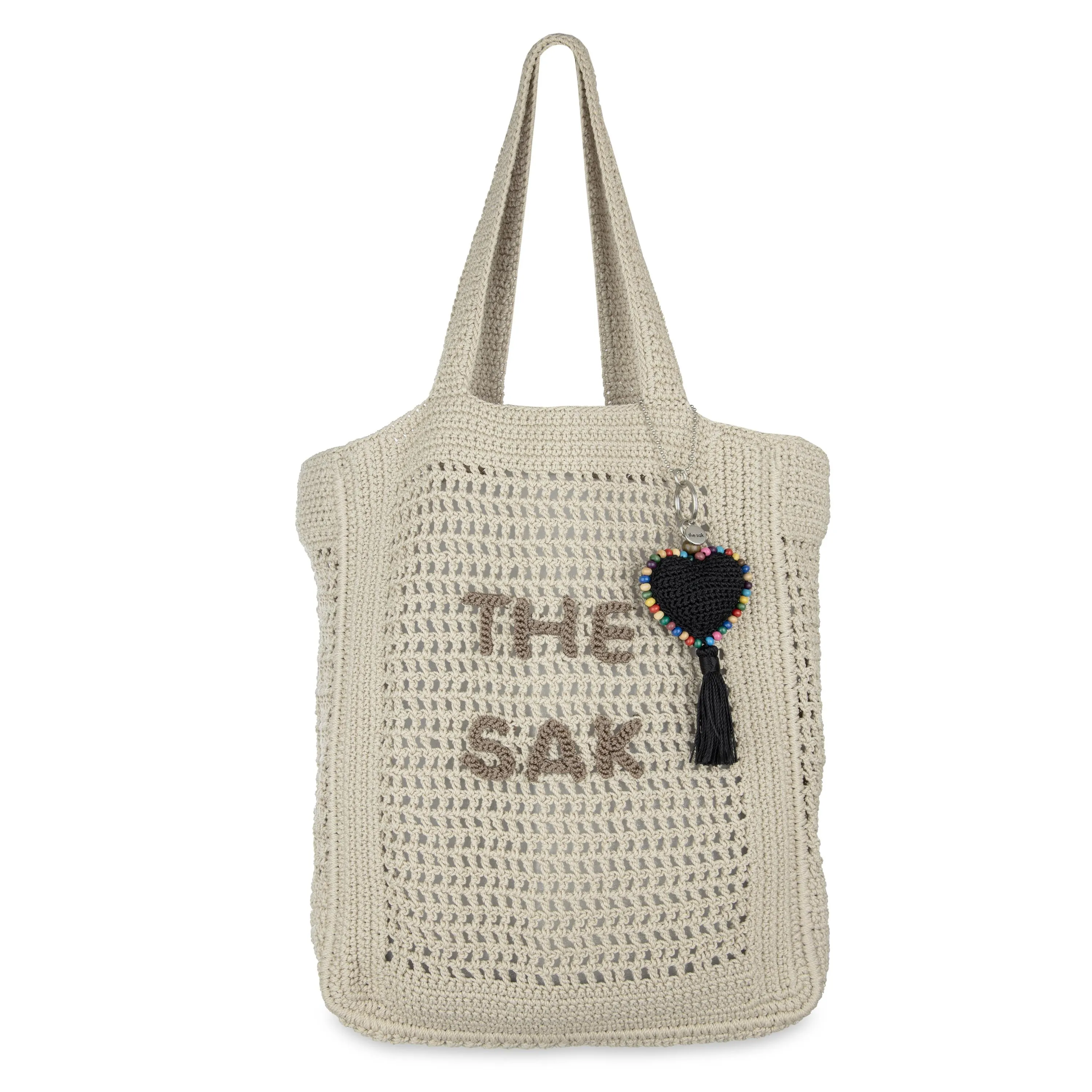 Lanie Market Tote - Hand Crochet - Ecru The Sak