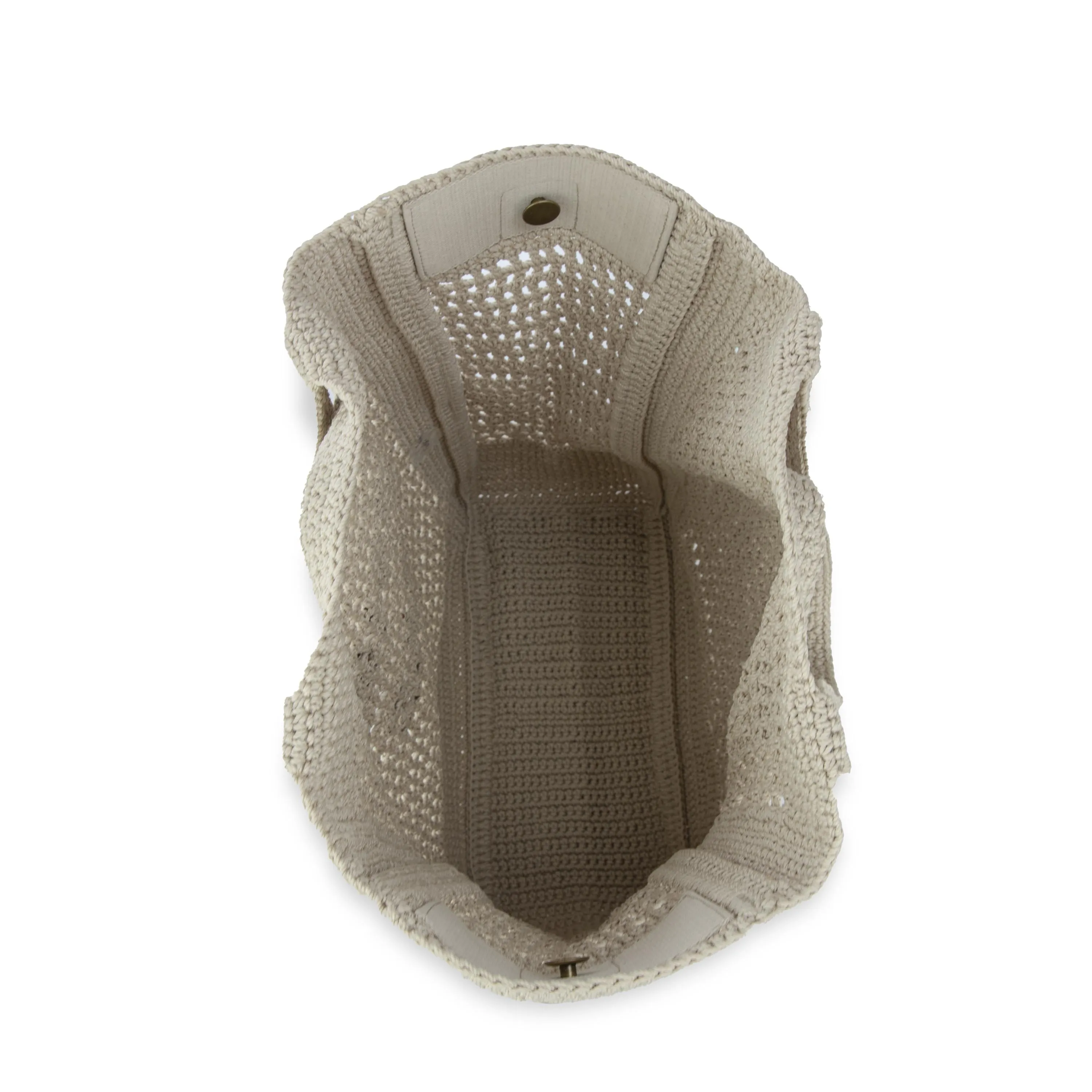 Lanie Market Tote - Hand Crochet - Ecru The Sak