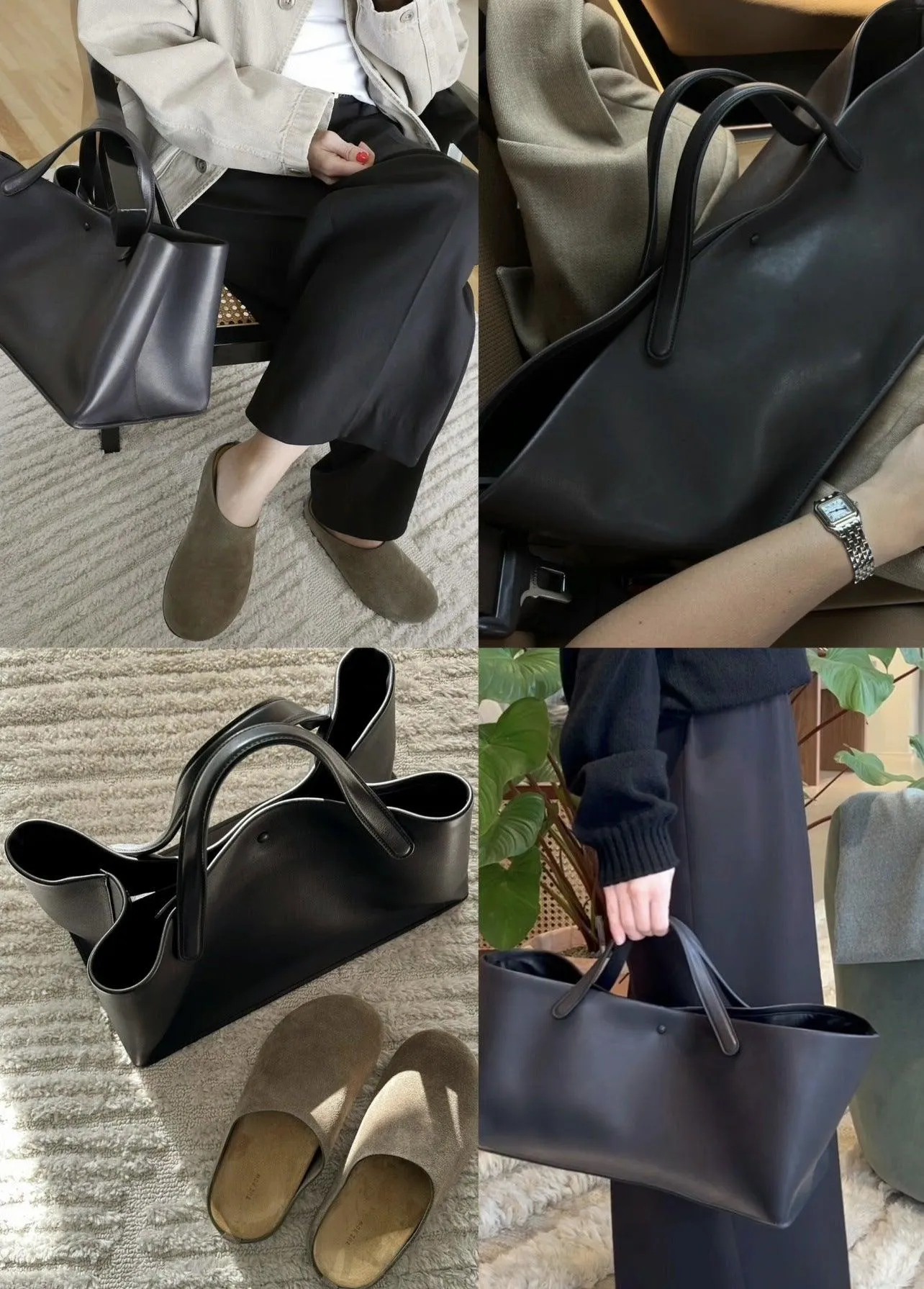 Large Genuine Leather Women's Tote | Versatile Commuter Crossbody Tote | Luxury Designer Bag