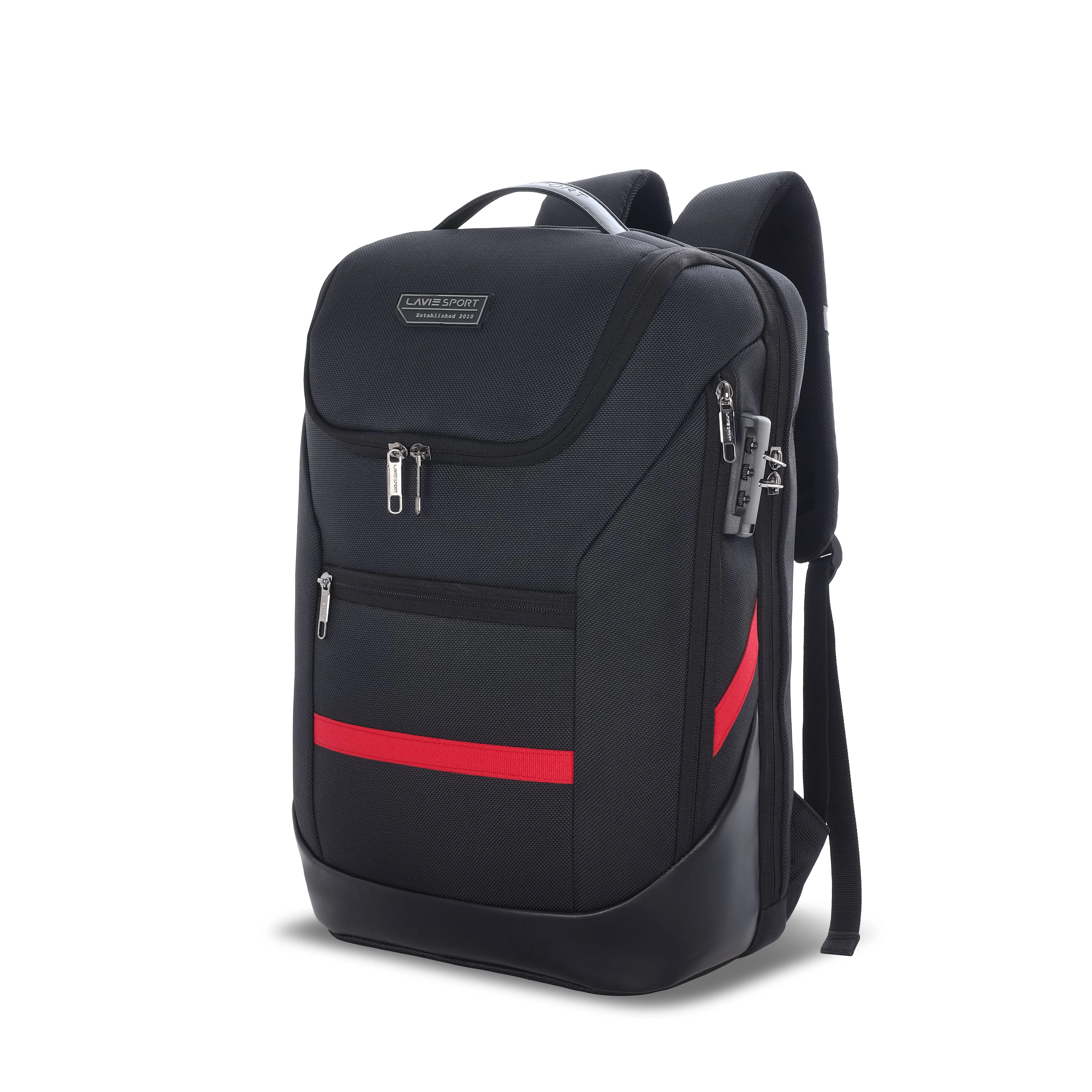 Lavie Sport Emperor 24L Anti-theft Laptop Backpack For Men & Women in Grey and Blue Colour