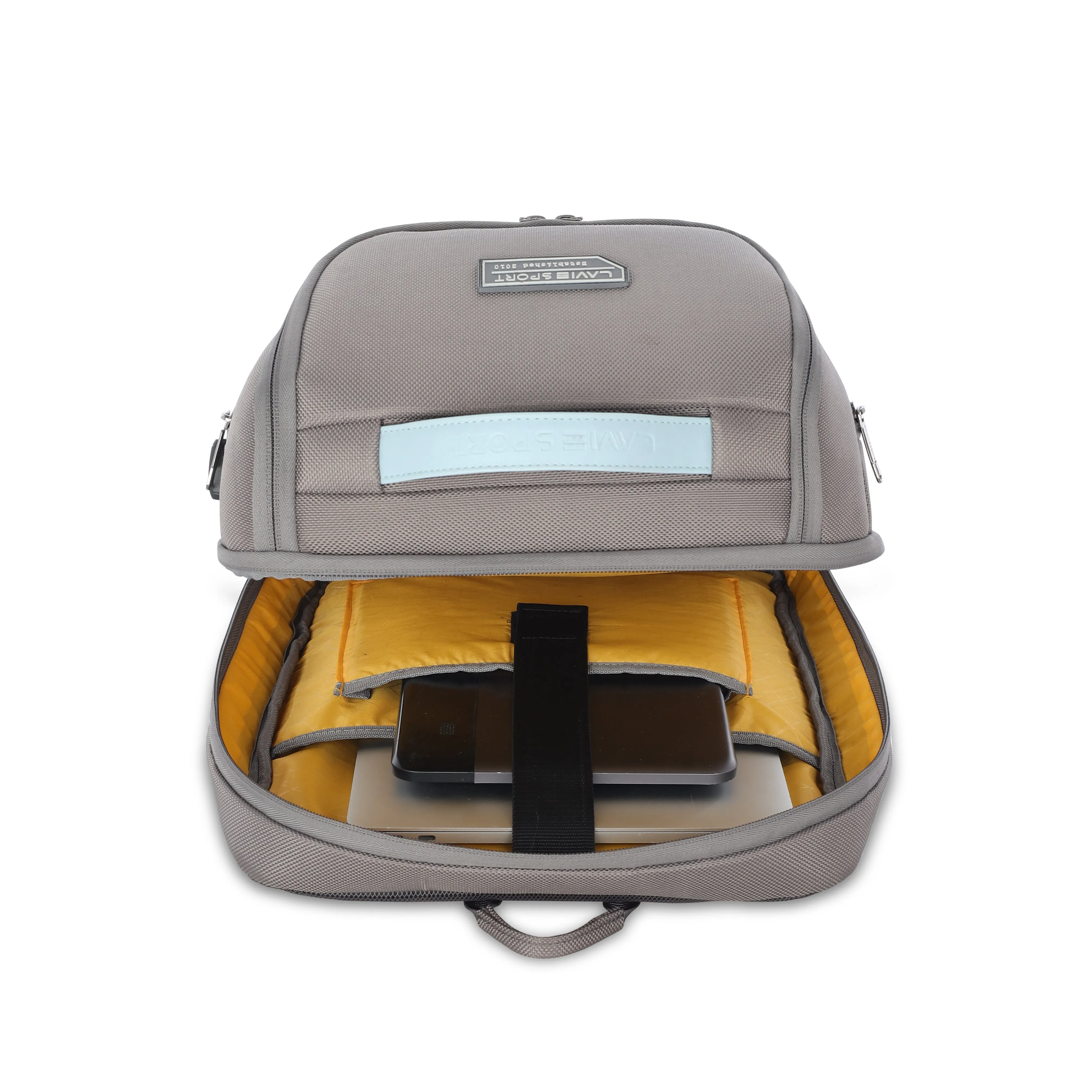 Lavie Sport Emperor 24L Anti-theft Laptop Backpack For Men & Women in Grey and Blue Colour