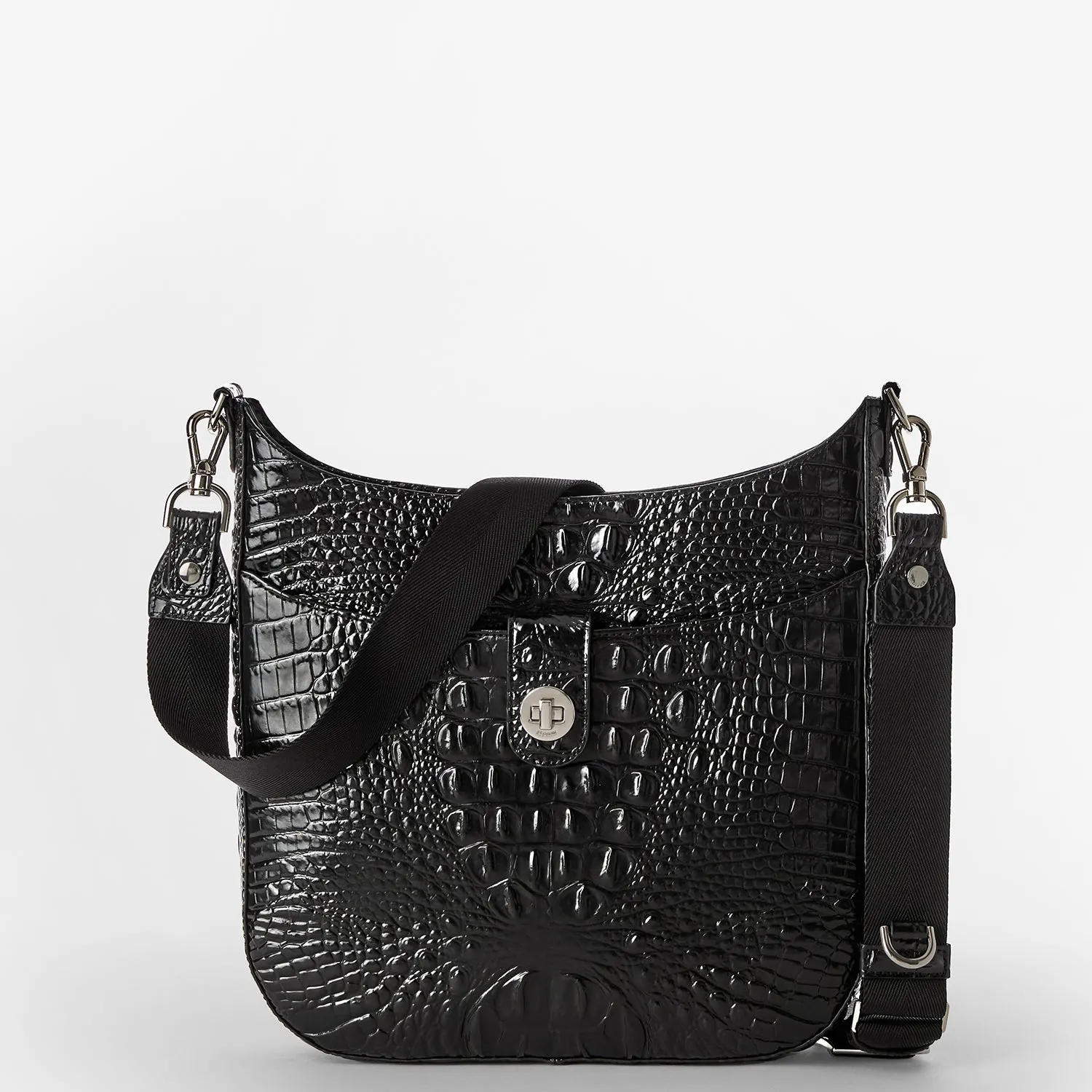 Leia Crossbody Black Melbourne Silver Hardware