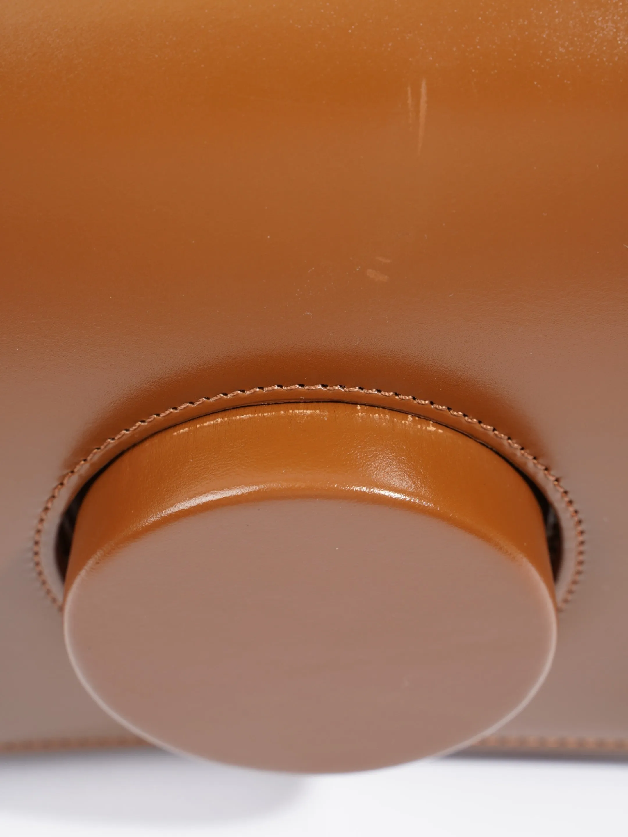 Lemaire Camera Boxy Shoulder Bag Brown Calfskin Leather