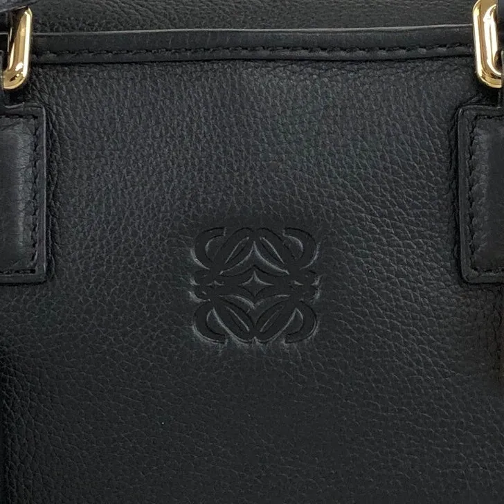 LOEWE Amazona28 Anagram Two-way Handbag Shoulder bag Black Vintage bagdfe