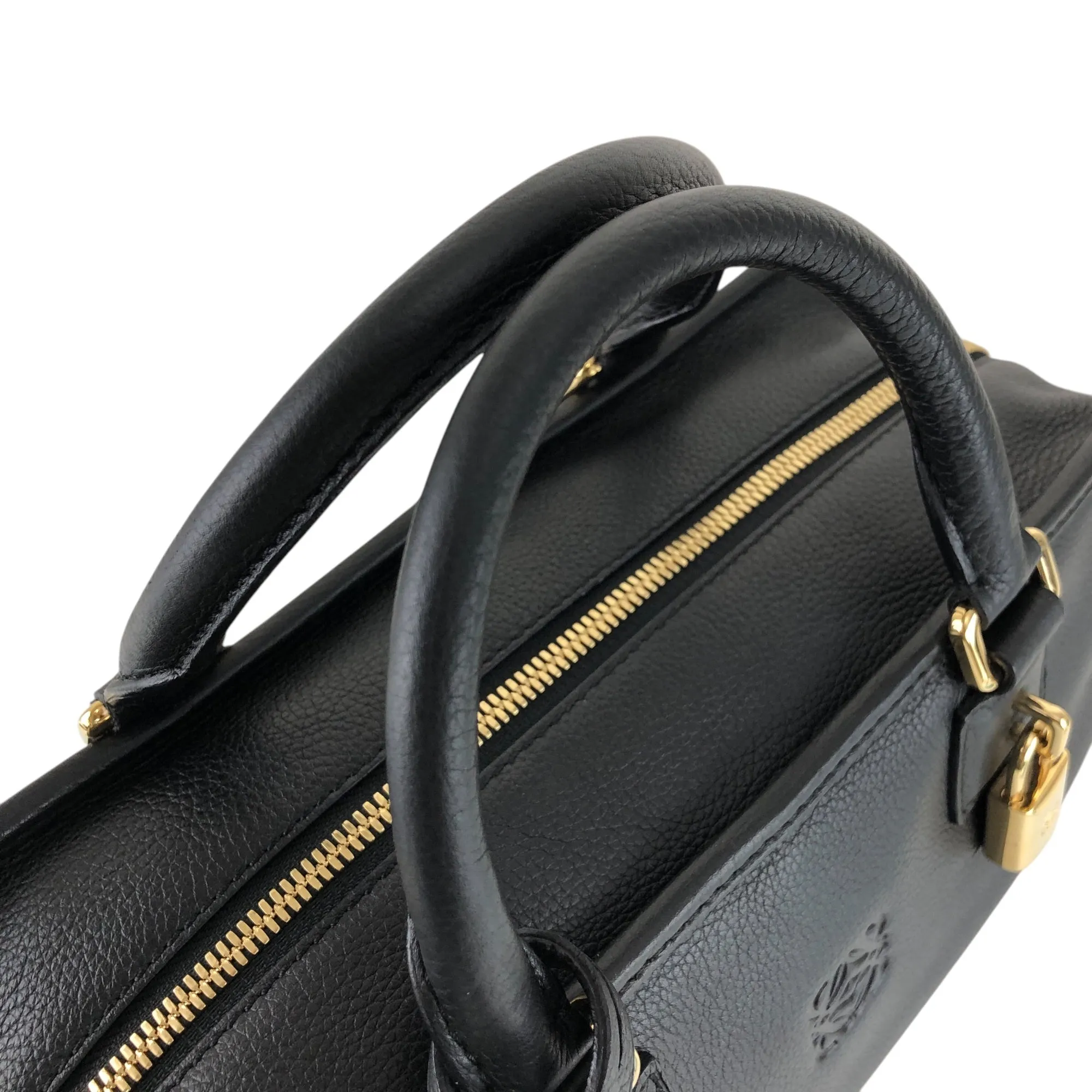 LOEWE Amazona28 Anagram Two-way Handbag Shoulder bag Black Vintage bagdfe