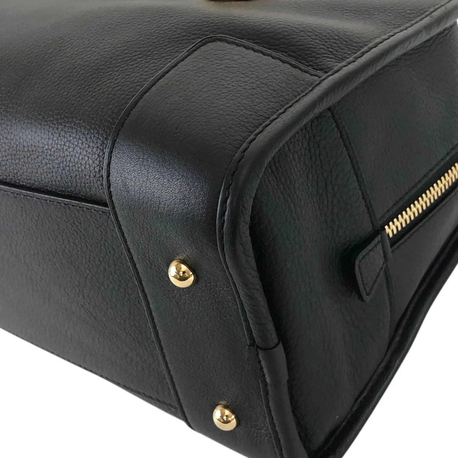 LOEWE Amazona28 Anagram Two-way Handbag Shoulder bag Black Vintage bagdfe