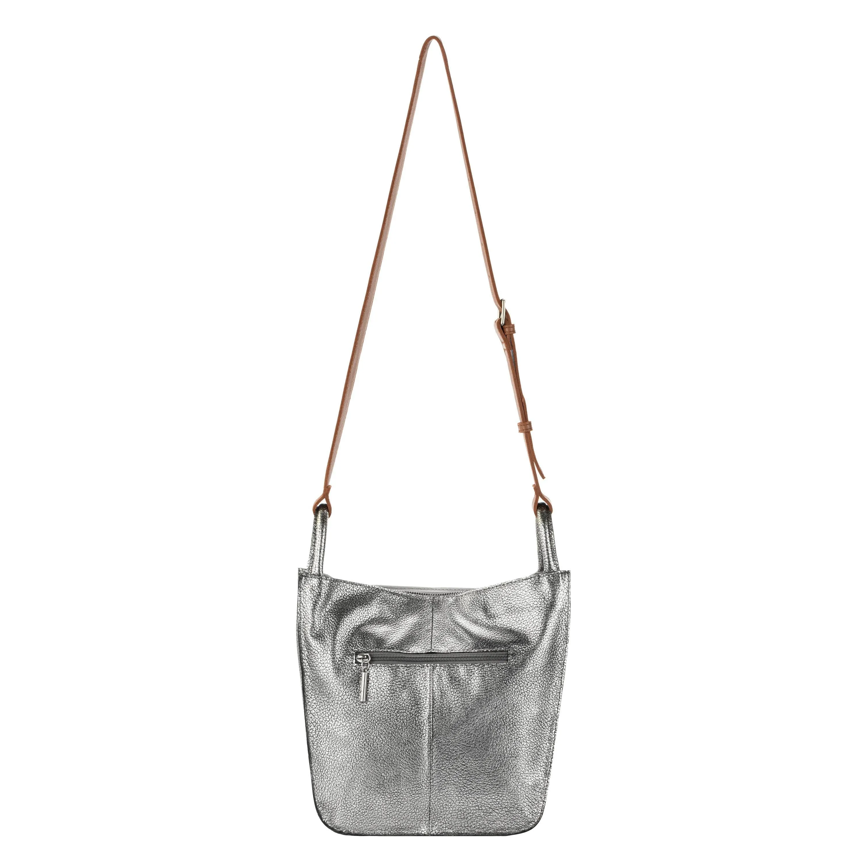 Los Feliz Crossbody - Leather - Dark Silver