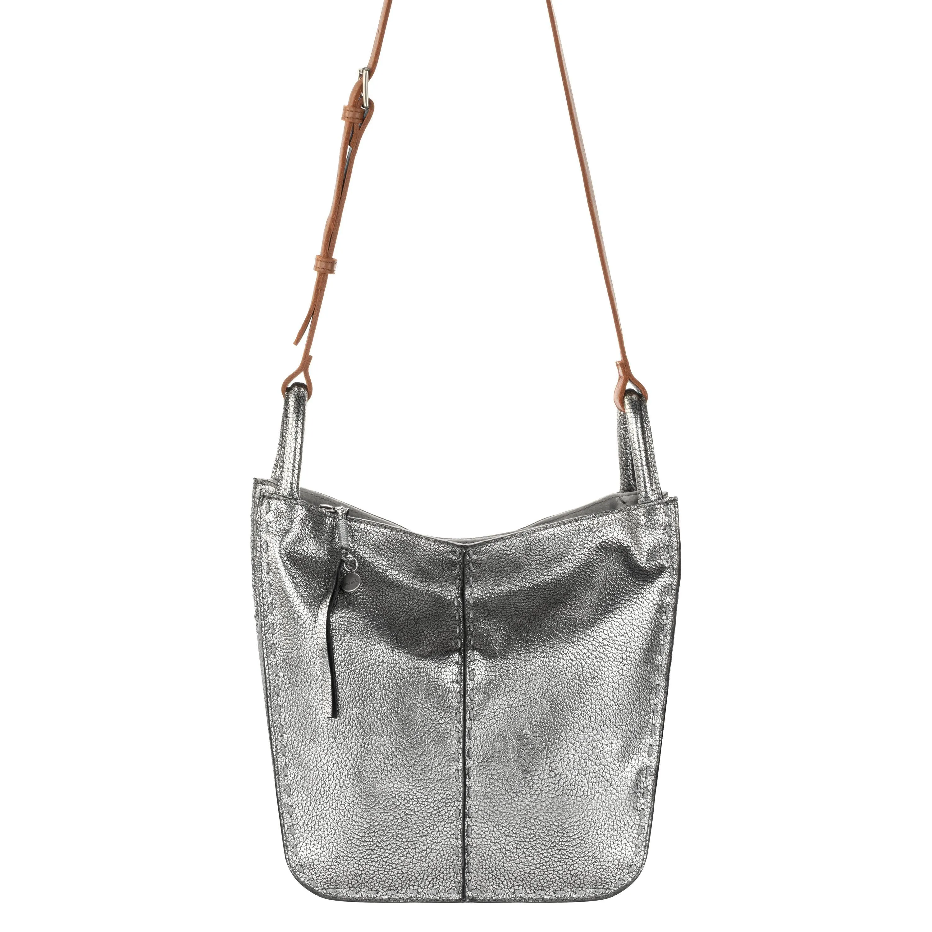 Los Feliz Crossbody - Leather - Dark Silver
