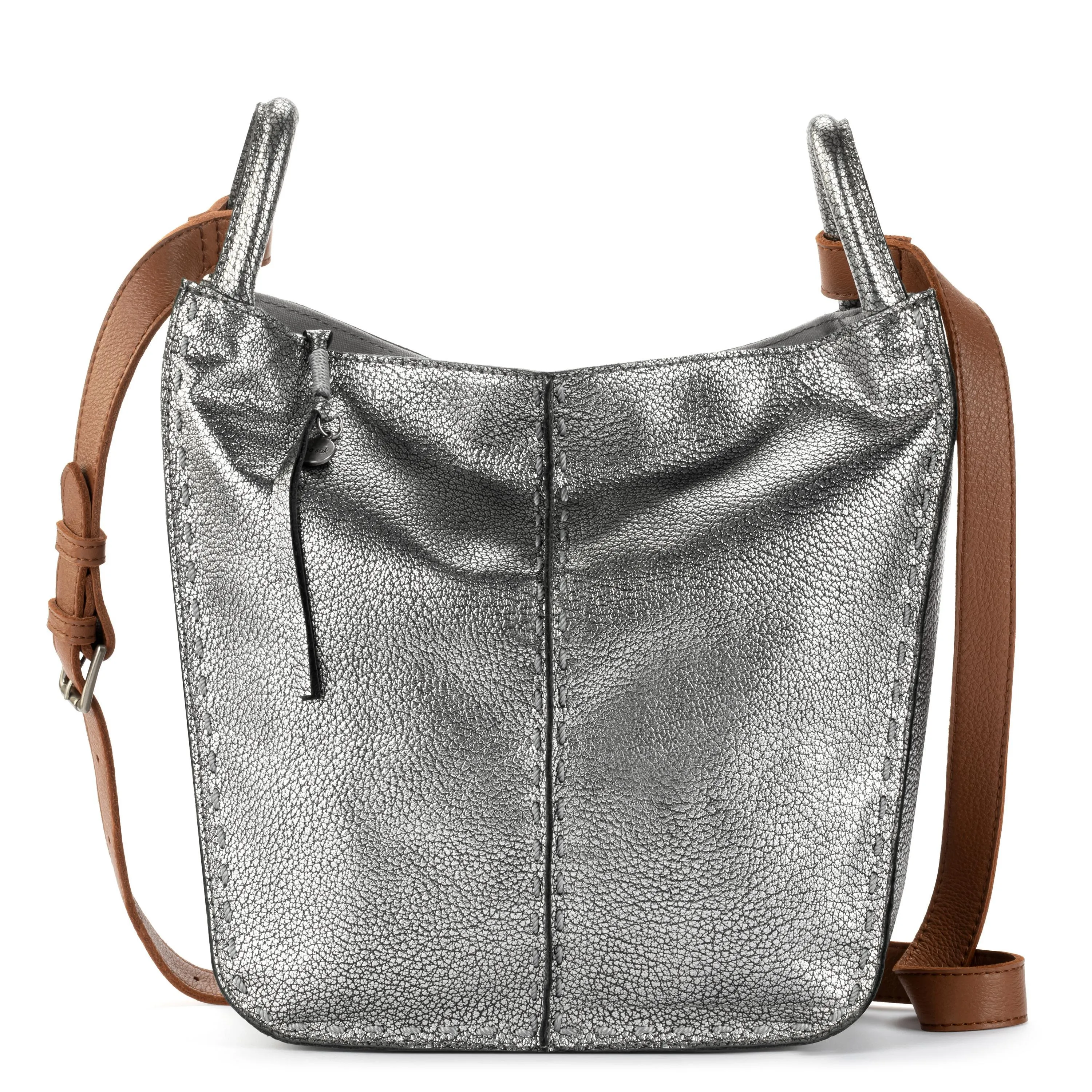 Los Feliz Crossbody - Leather - Dark Silver