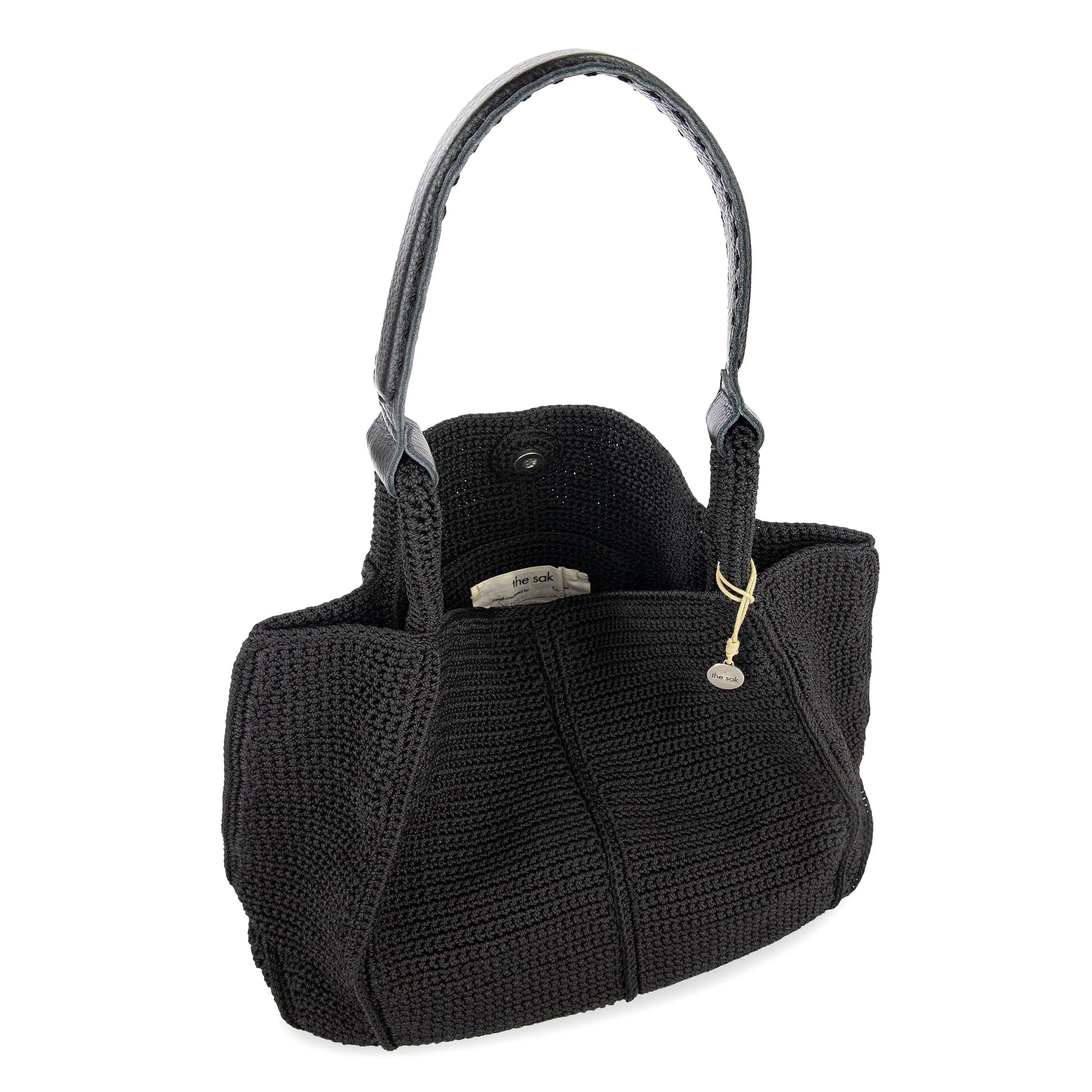 Los Feliz Large Tote - Hand Crochet - Black