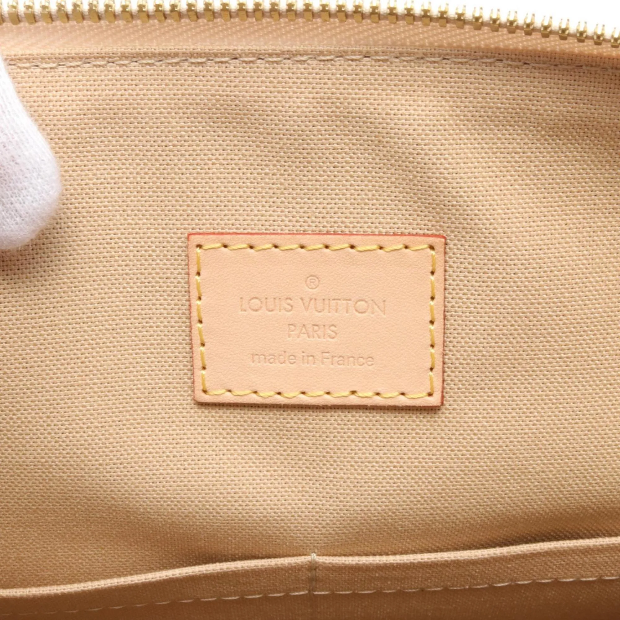 Louis Vuitton  Coated Canvas Damier Azur Pvc Leather Shoulder Bag