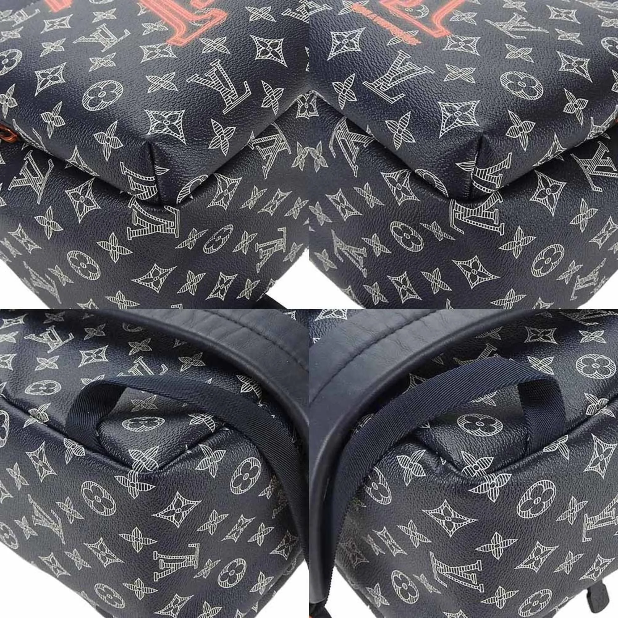Louis Vuitton Navy Color Monogram Backpack (Pre-Owned)