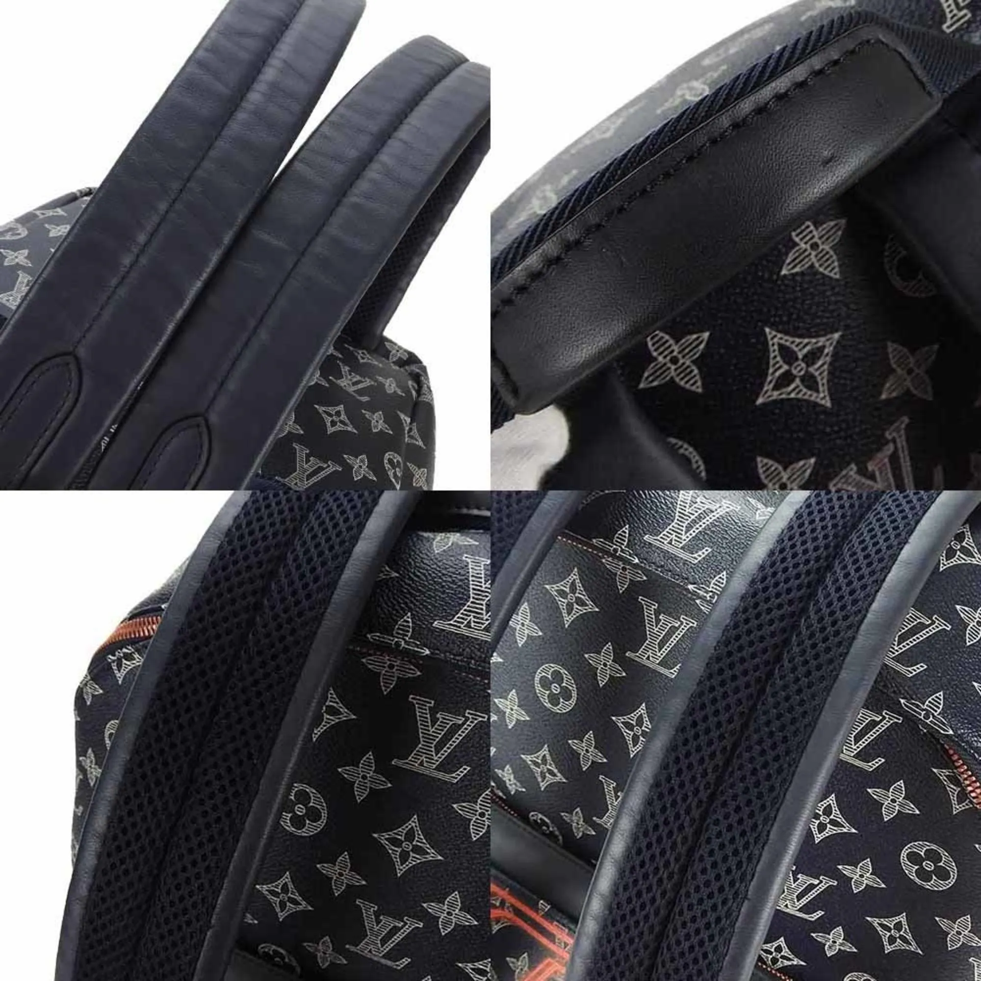 Louis Vuitton Navy Color Monogram Backpack (Pre-Owned)