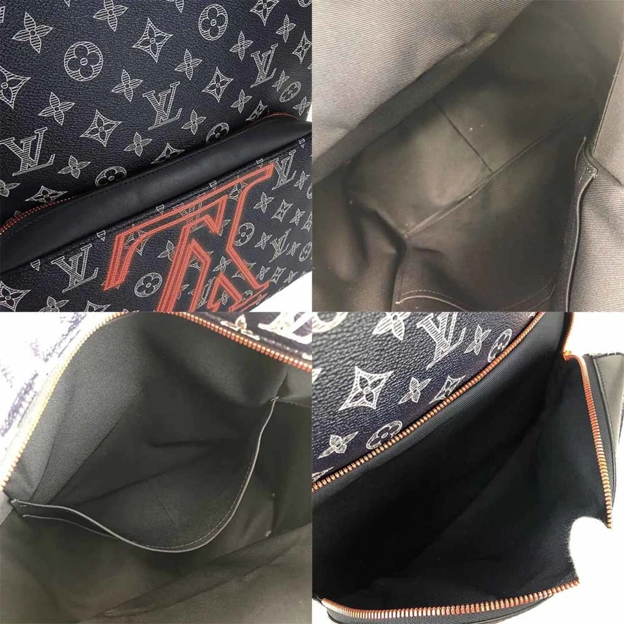 Louis Vuitton Navy Color Monogram Backpack (Pre-Owned)