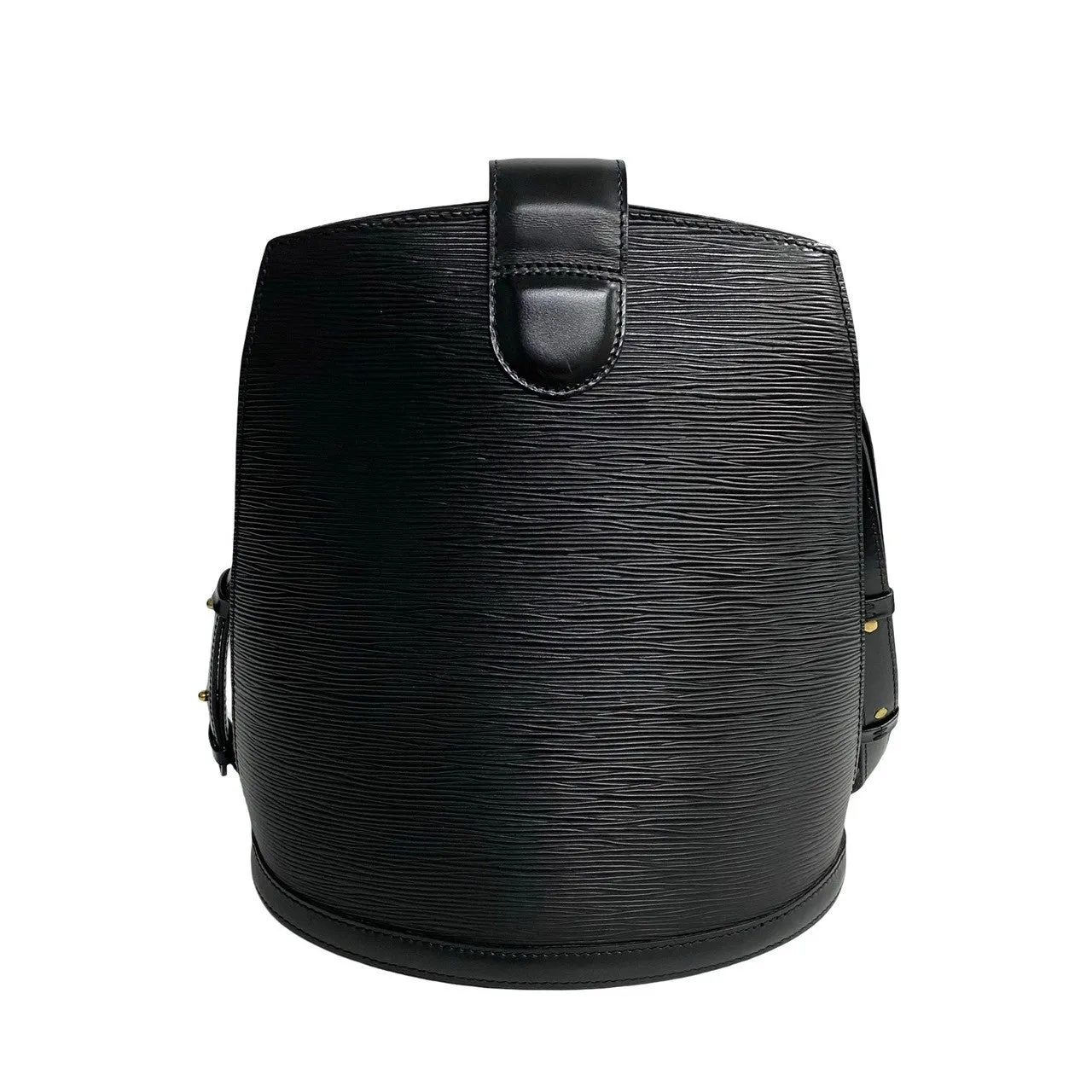 LOUIS VUITTON Shoulder Bag leather black Epi Cluny
