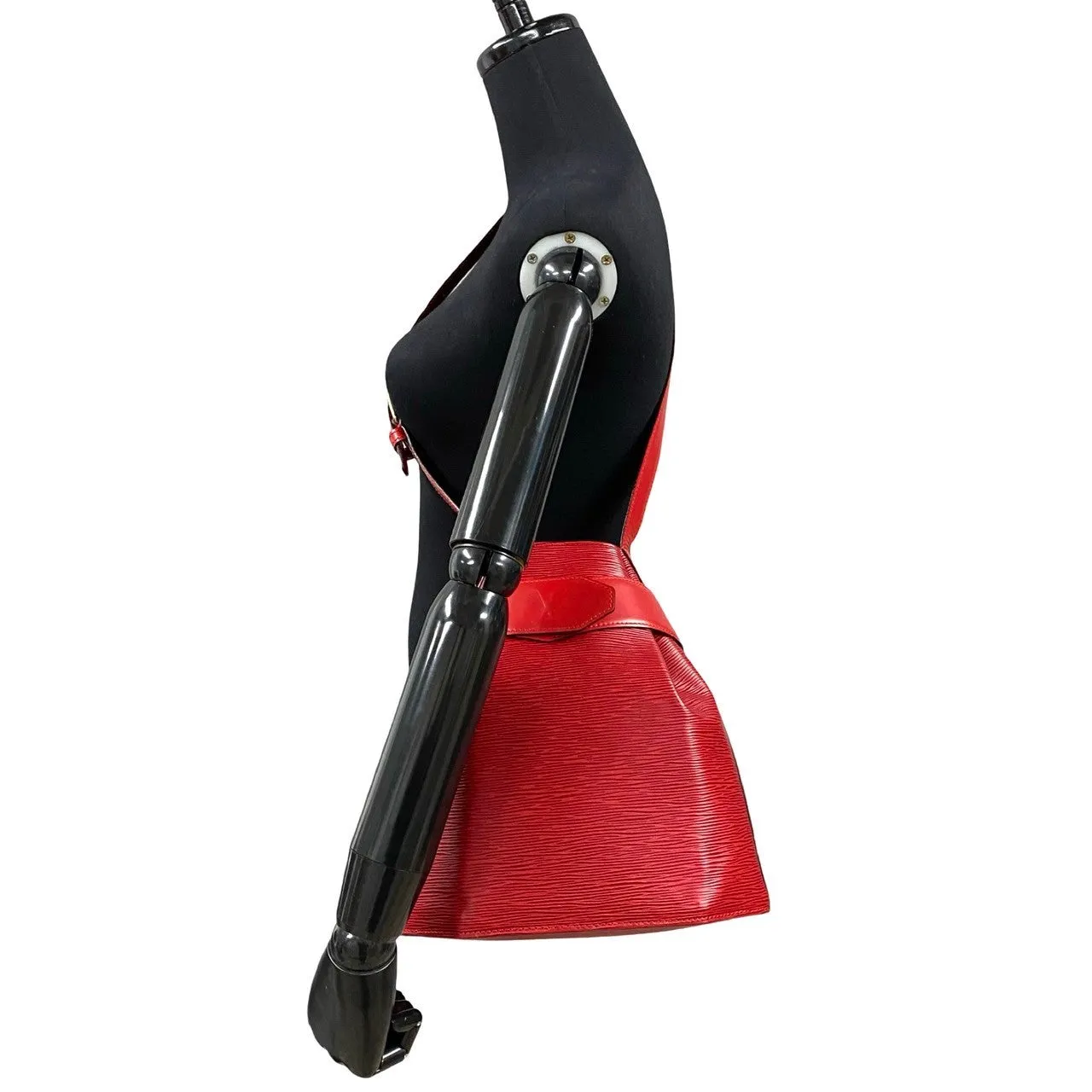 LOUIS VUITTON Shoulder Bag leather Red Epi Sack de Paul