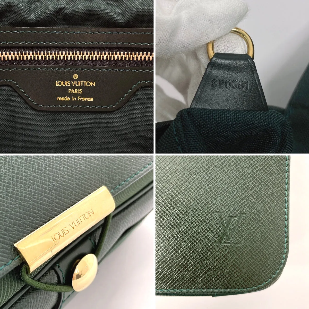 LOUIS VUITTON Shoulder Bag M30144 Taiga green Victor