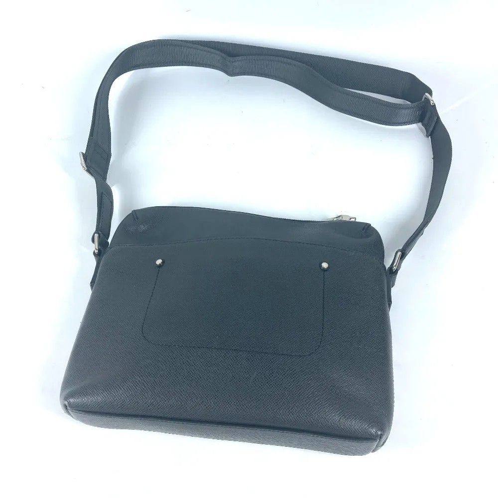 LOUIS VUITTON Shoulder Bag M30238 Taiga Leather black Taiga Watcher Messenger PM