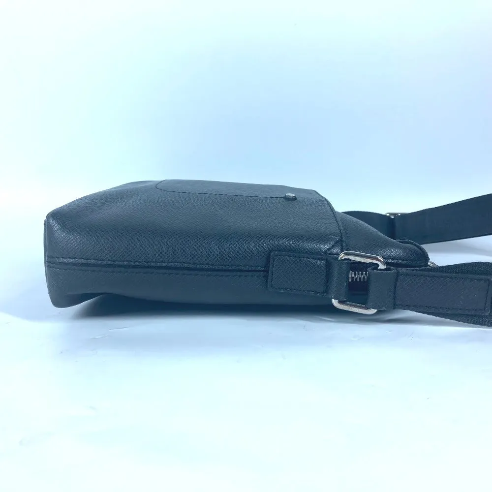 LOUIS VUITTON Shoulder Bag M30238 Taiga Leather black Taiga Watcher Messenger PM