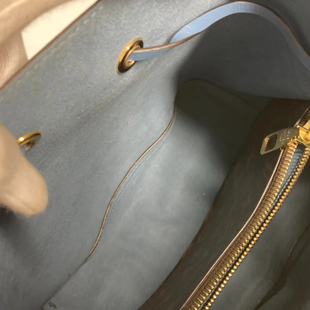 LOUIS VUITTON Shoulder Bag M43569 Monogram canvas Brown x blue Monogram Neonoe