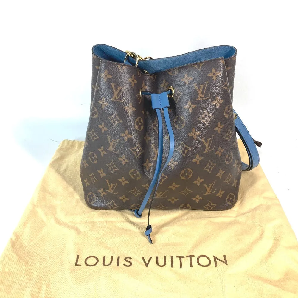 LOUIS VUITTON Shoulder Bag M43569 Monogram canvas Brown x blue Monogram Neonoe