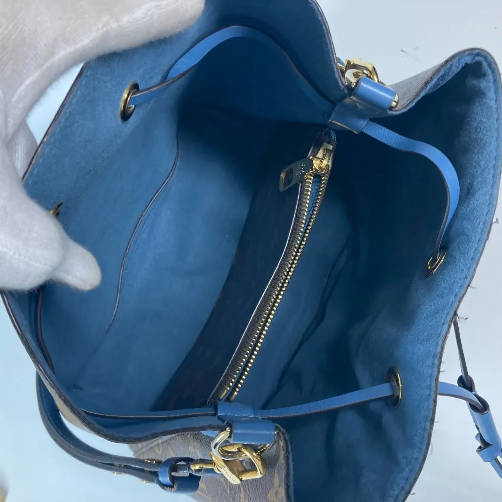 LOUIS VUITTON Shoulder Bag M43569 Monogram canvas Brown x blue Monogram Neonoe