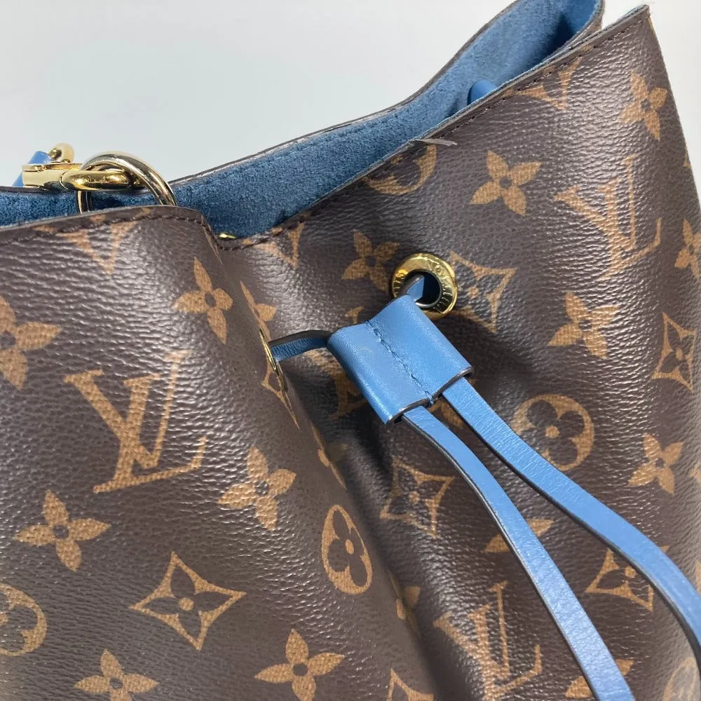 LOUIS VUITTON Shoulder Bag M43569 Monogram canvas Brown x blue Monogram Neonoe