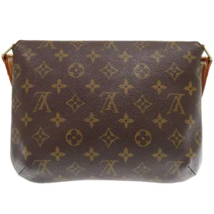 LOUIS VUITTON Shoulder Bag M51257 Monogram canvas Brown Monogram Musette Tango Short Strap